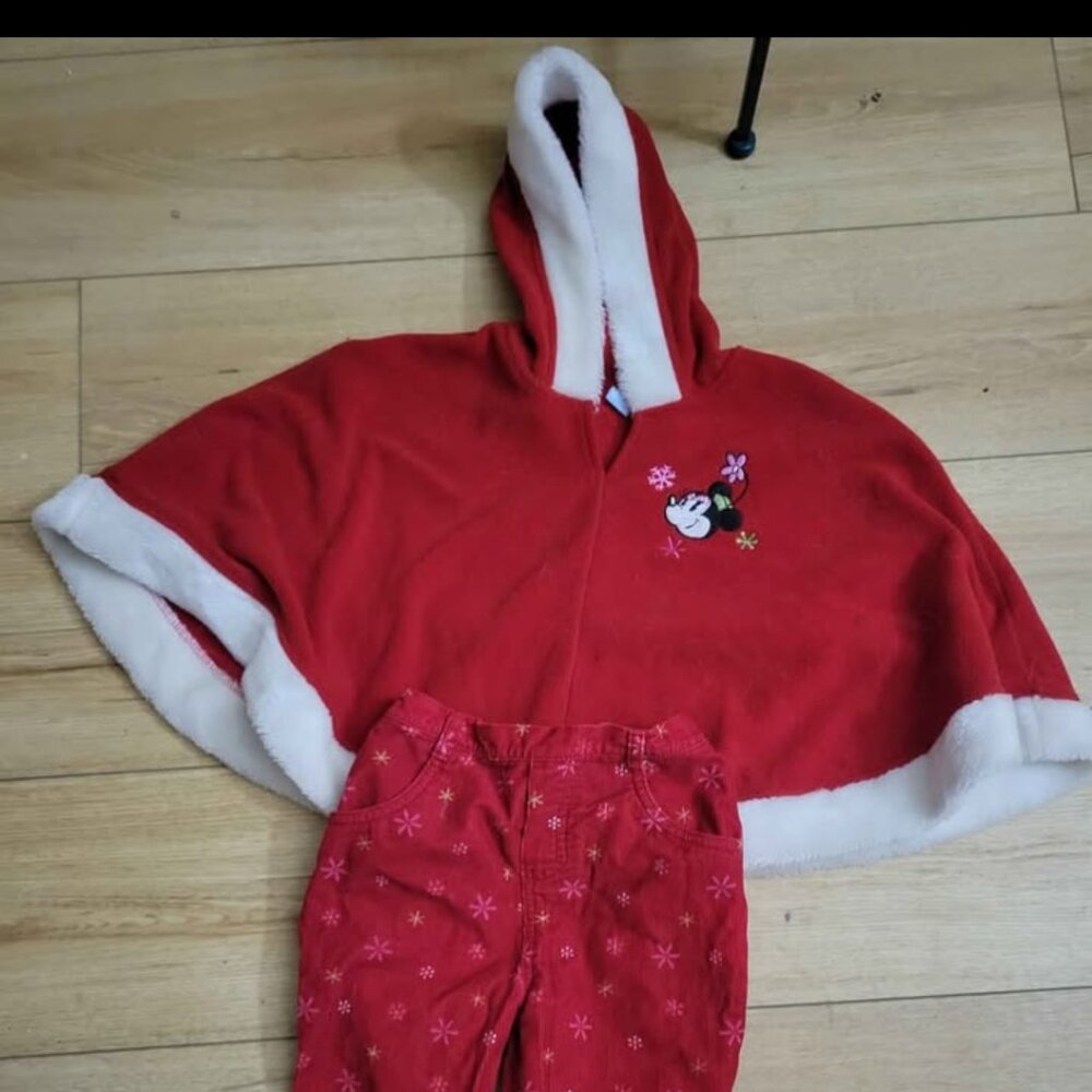 Minnie mouse cape with matching pants